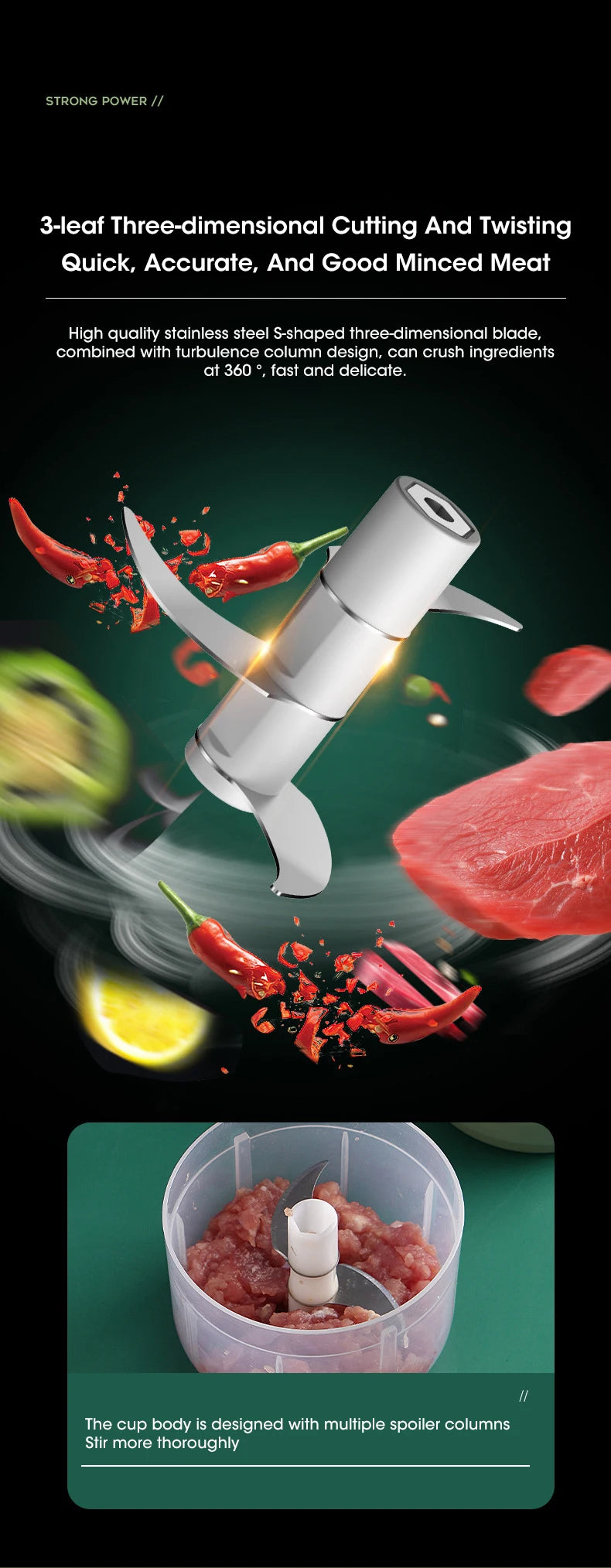 Electric Mini Garlic Masher Portable Multi Function Vegetable Meat Grinder Chopper USB Charging