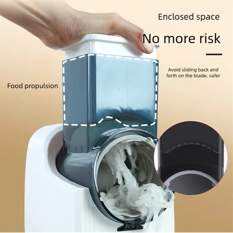 Multi-function Vegetable Cutter Household Kitchen Electric Vegetable Cutter Vegetable Slicer Shredder Automatic