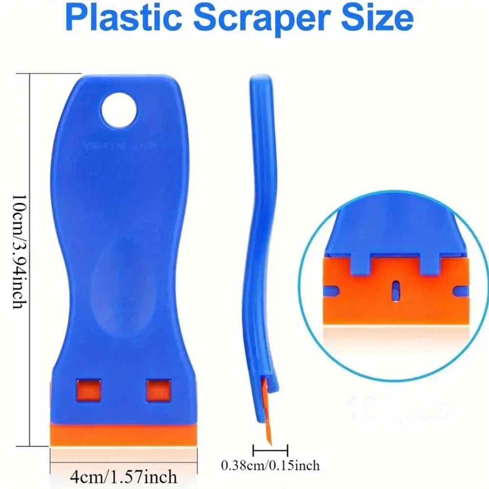 Hair Extension Tools Remover Scraper Tool Plastic Razor Blade with Replacement Blades in Extensions tool Adhesive-Remover
