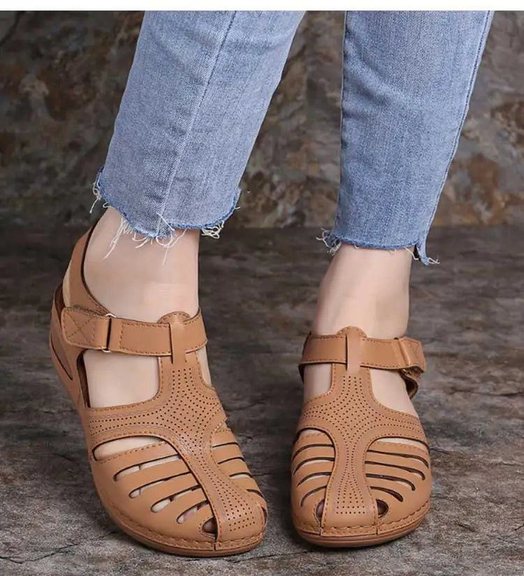 Women's Sandals Classics Summer Shoes For Women Summer Sandals Wedge Heels Sandalias De Mujer With Low Platform Footwear Female