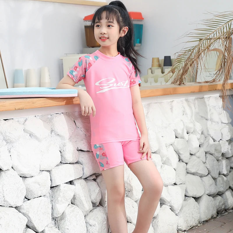 New Kids Swimsuit Medium Kids Baby Split Suit Swim Trunks Light Short Sleeve Beach Swimsuit Boys Swimsuit Swim Trunks Quick Dry