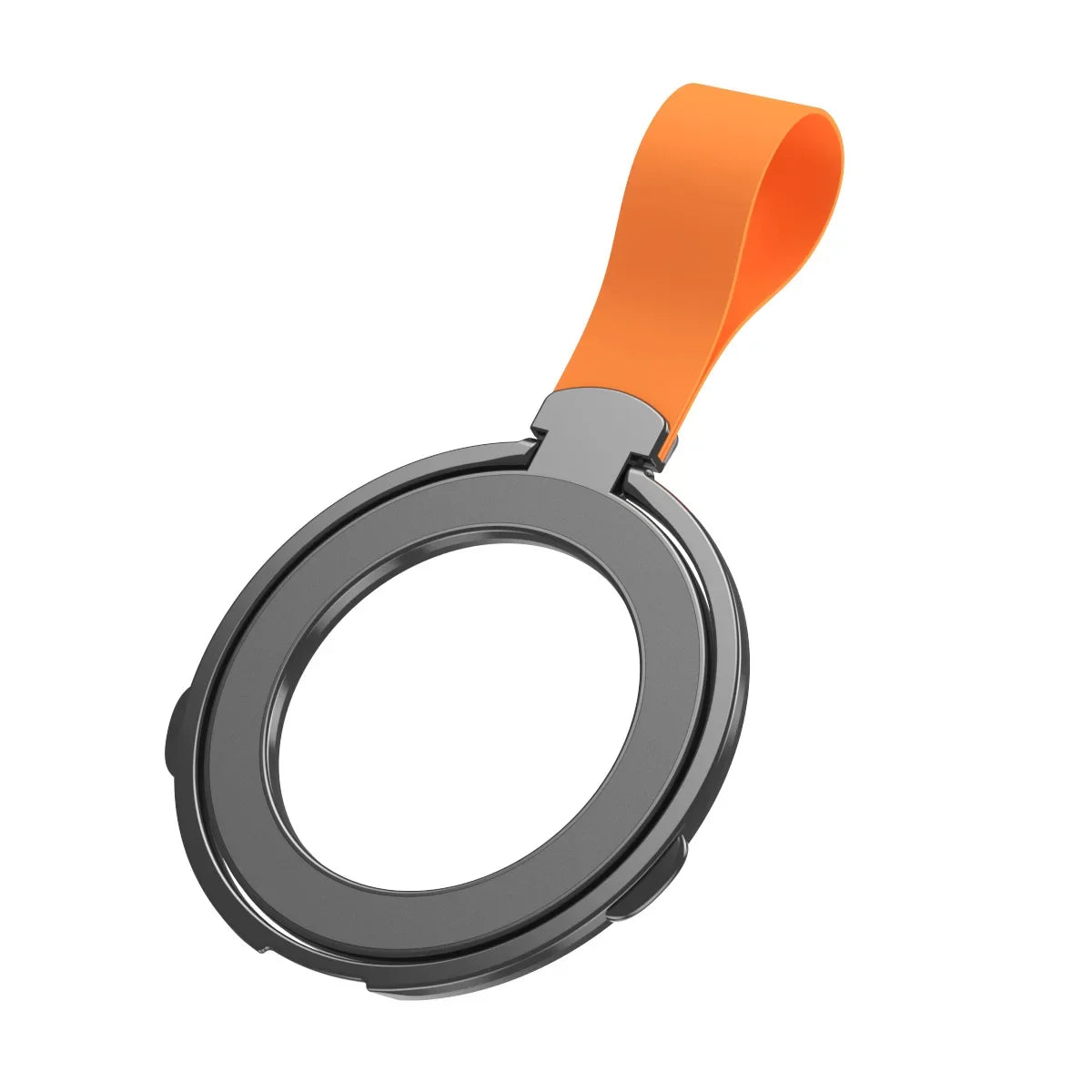 Magnetic Phone Ring Holder for iPhone Series MagSafe Stand Ultra-thin Folding Can Charge Wirelessly Grip With Lanyard Universal