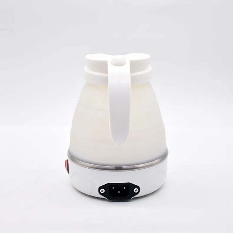 JFBONIN 0.6L Mini Folding Kettle Portable Water Heater 600W Silicone Compression Electric Kettle Home Kettle Easy To Travel