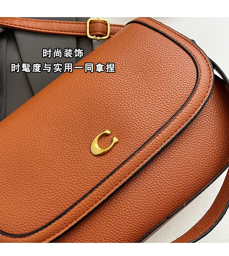 Elegant Women Luxury Leather Designer Fashion Shoulder Bag High End Tote Handbag For Fashionable Urban Daily Use