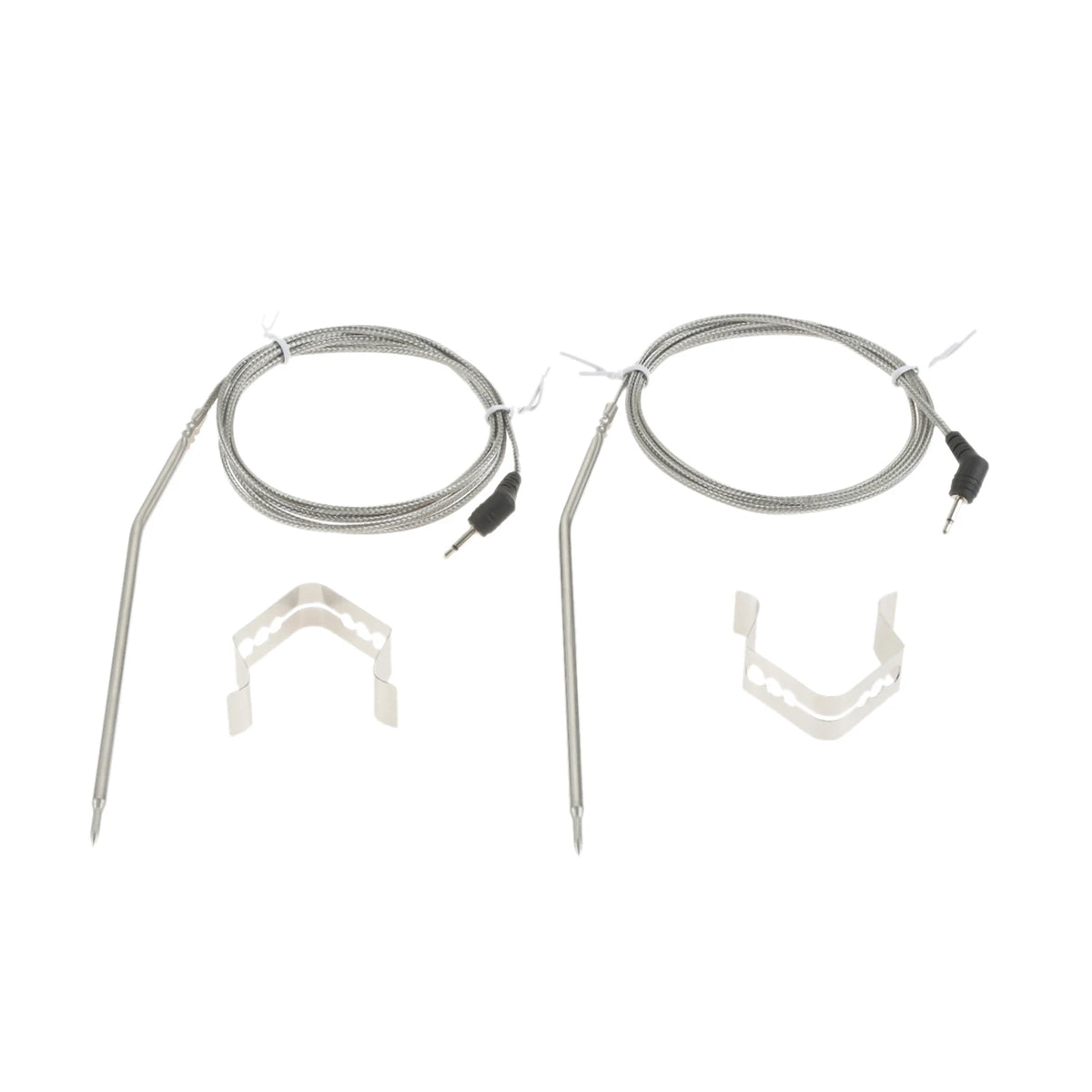 2 Pack Meat Thermometer Probe Replacement for Thermopro TP04 TP06 TP06S TP07 TP07S TP08 TP08S TP09 TP09B TP10 TP16 with 2 Clips