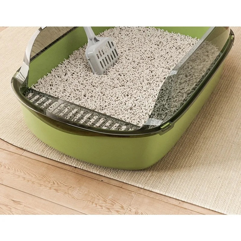 Semi Enclosed Cat Litter Box Breathable Odor Free Anti Splash Pet Supplies for Cats