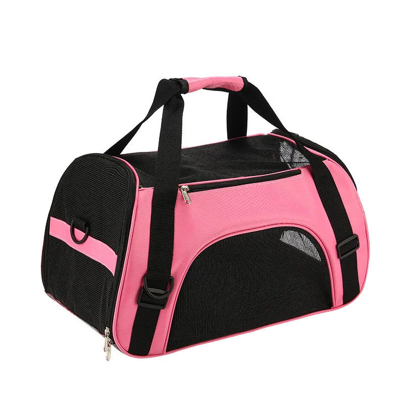 Outdoor Car Cat Travel Bag Portable Cat Carrier Dog Kitten Backpack Pet Handbag Breathable Mesh Cross Bag For Cat accessories