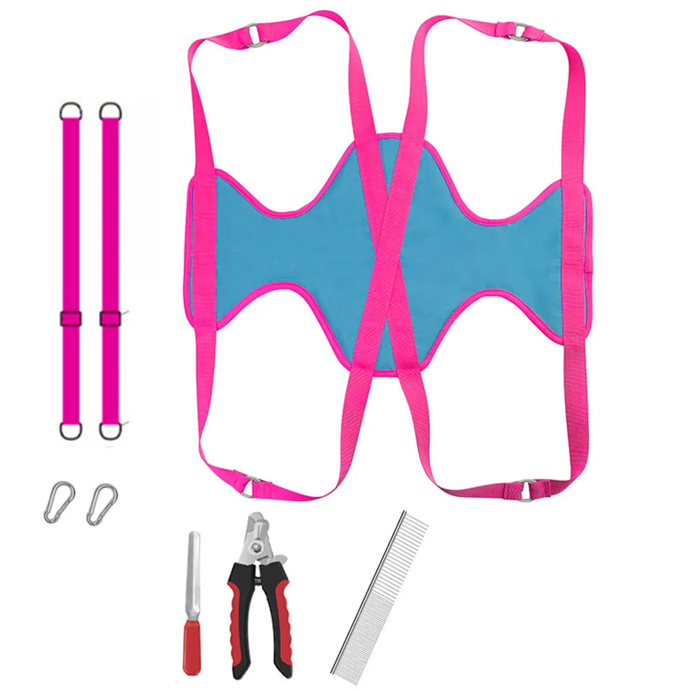 Pet Cat Grooming Hammock Helper Cat Grooming Hammocks Restraint Bag Puppy Dog Cat Nail Trimming Bathing Bag Hammocks