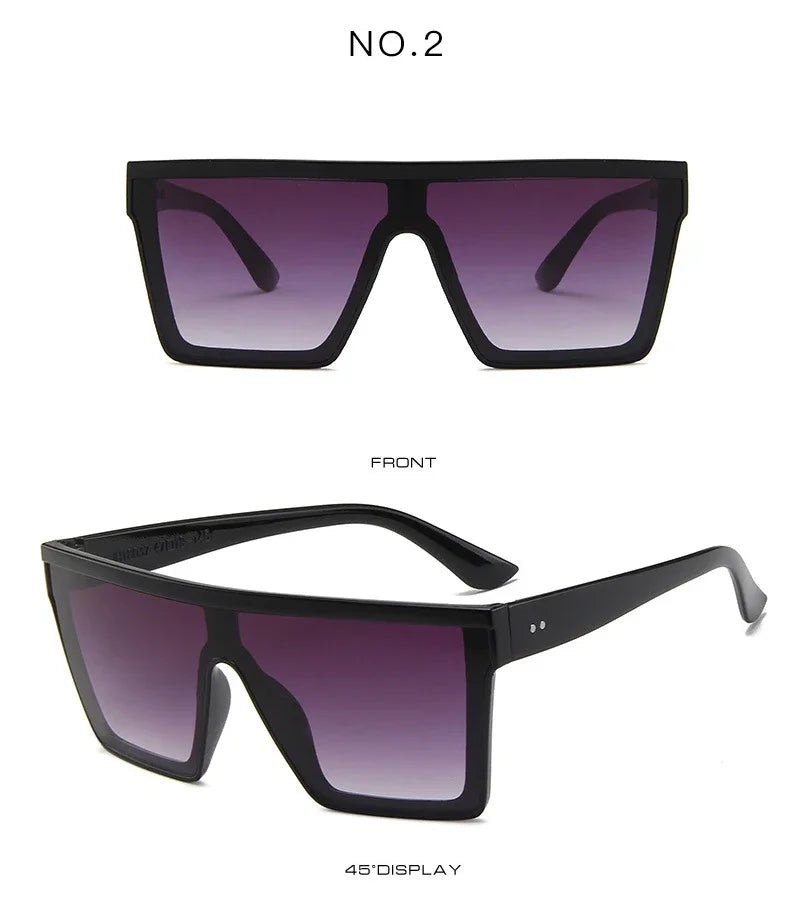Rectangle Fashion Sunglasses Women Popular Square Retro Sun Glasses for  Men Summer Colors Mirror Oculos De Sol