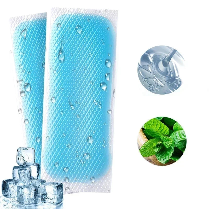 Summer heat dissipation and cooling multi-functional ice patches, adult cooling gel patches relieve fever, pain and discomfort