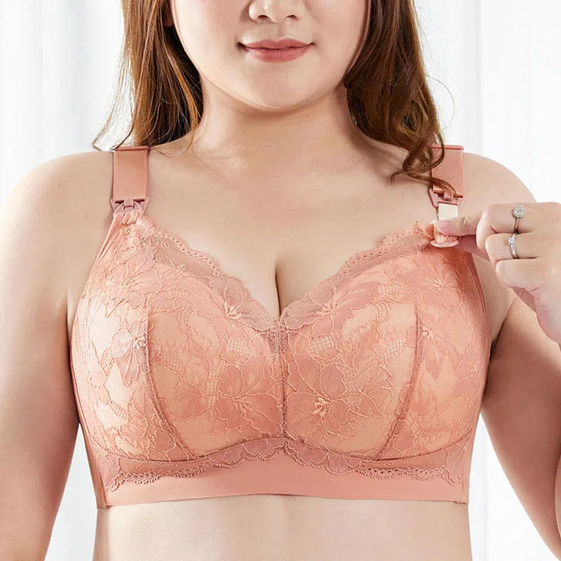 Breastfeeding Underwear Frontal Woman Plus Size Seamless Bra Feeding Nursing Bra Wirefree Pregnant Women Maternity Bras