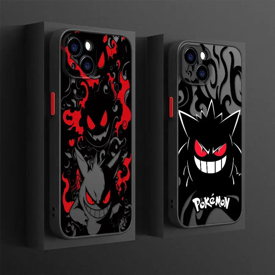 Case for iPhone 17 Pro Max 15 17e 7 8 SE XS XR Air 16 Plus 14 12 13 Mini 11 Funda Back Phone Cover Pokemon Gengar Cool