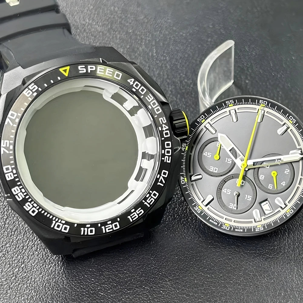 2025NEW 42mm Men's watches chronograph case VK63 case metal case for VK63 Movement 18.5mm strap accessories vk63 watch case