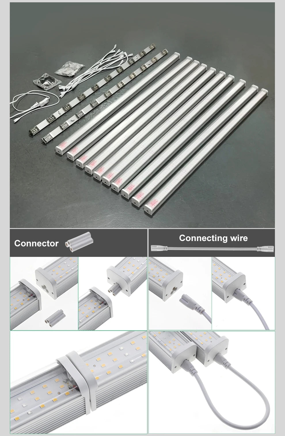 SunLight Tube LED Plant Grow Light Full Spectrum Hydroponic Vegetable Fill Light Greenhouse Greenhouse Cultivation Light