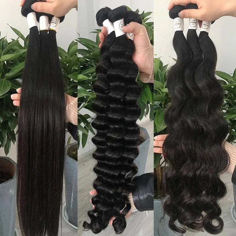 High Quality 10-32 inch Body Wave natural color Human Hair weaving Bundles Brazilian Virgin Remy Full Hand Weaving
