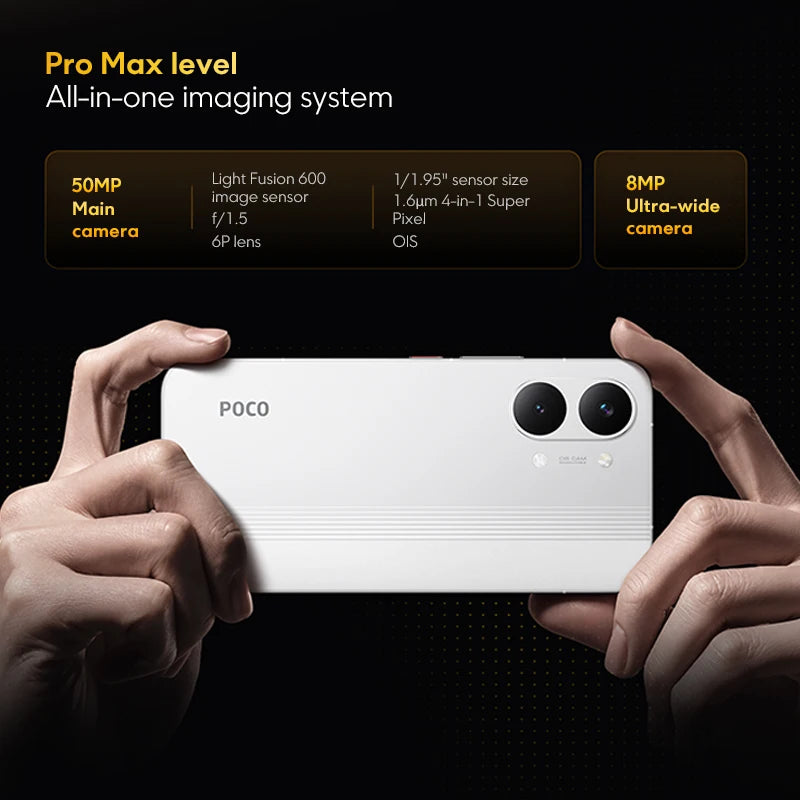 Global Version POCO X8 Pro Max 8500mAh 1.5K 120Hz Ultra-Bright  AMOLED Display 6.83'' Smartphone  Dimensity 9500s