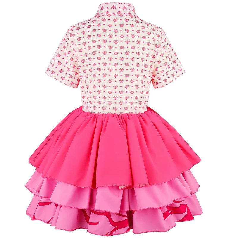 2026 New Halloween Cosplay Kids Mal Cosplay Costume Girls Evie Children Fantasia Carnival Clothes With Socks Birthday Party Hall