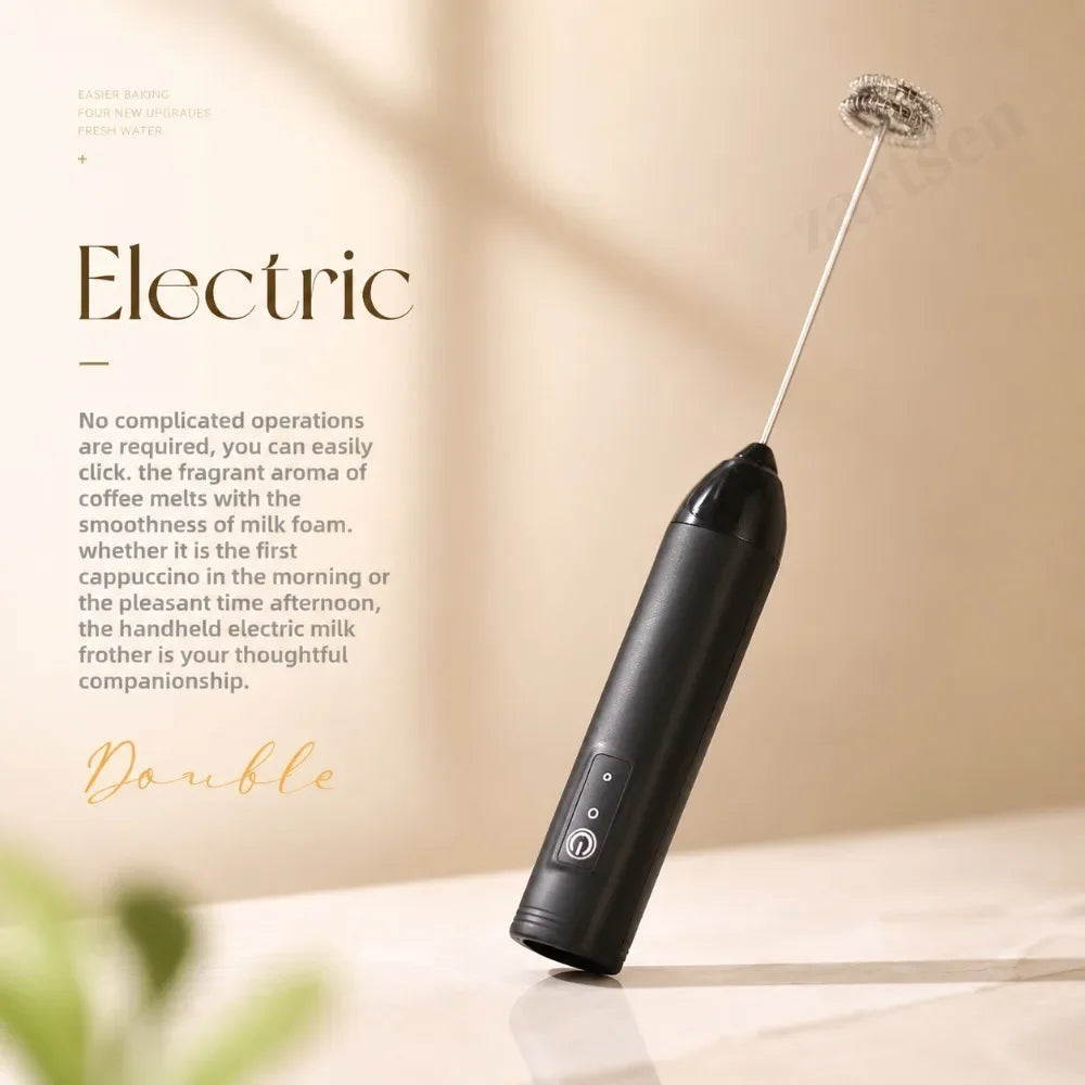 Handheld Electric Milk Frother Mini Coffee Foam Maker Portable Milk Whisk Mixer for Home Latte Cappuccino