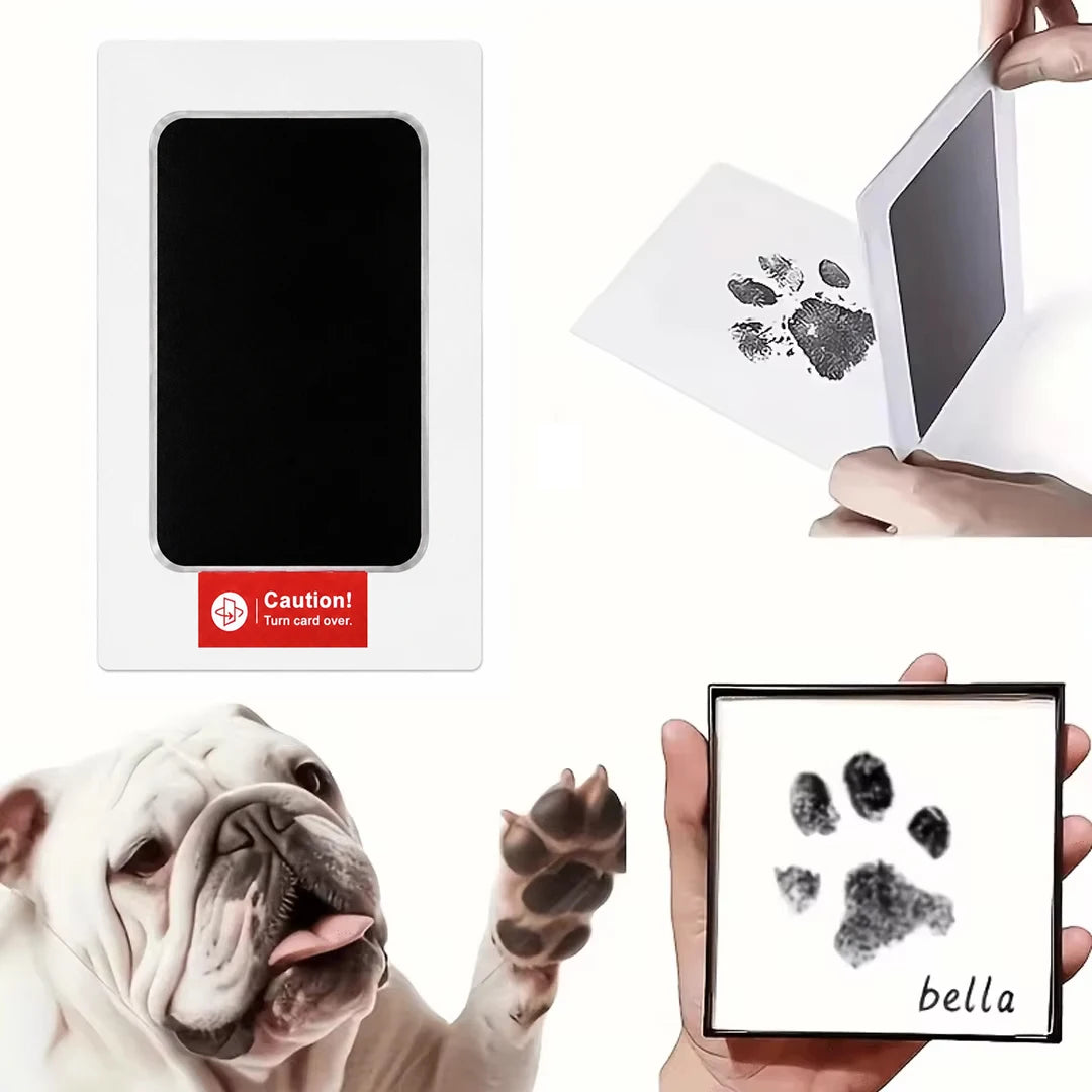 Pet Paw Print Pad For Cats Dogs Quick Dry Black Ink Safe Easy Clean Memory Keepsake Gift For Pet Owners Easy To Use