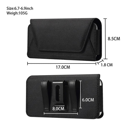 Phone Pouch Waist Case For iPhone 17 17Pro 17Pro Max 16 15 14 Galaxy S26Ultra S26 S25Ultra S25FE S25 S24 Cover Holster Belt Bag