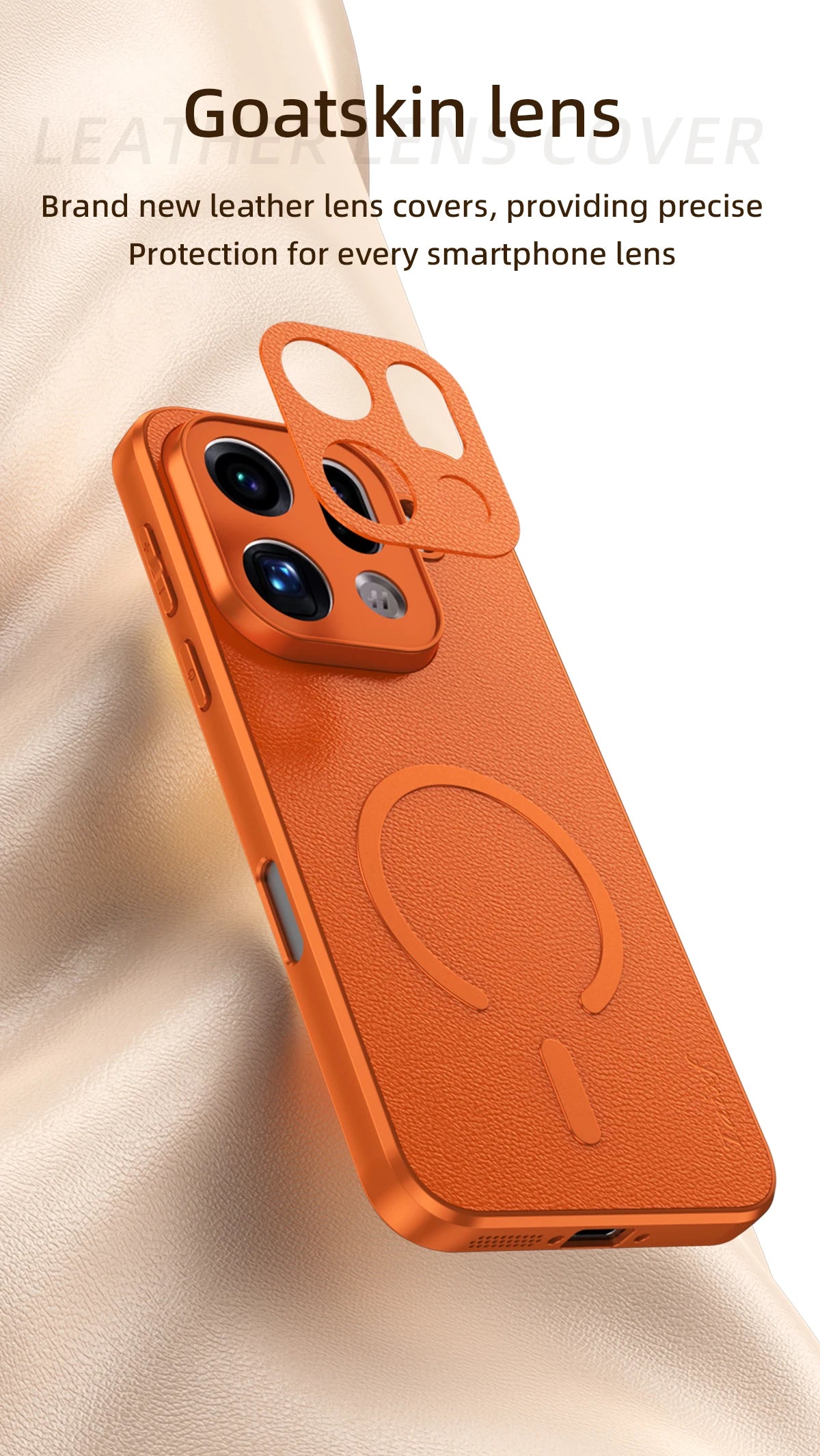 For POCO F8 Ultra Goat Leather TPU Frame Shockproof Case For Redmi K90 Pro Max Built-in Magnetic Strip Lens Protection Shell
