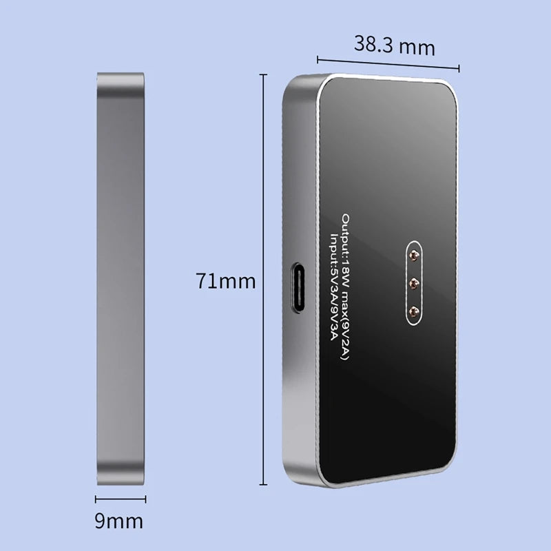 Magnetic Wireless Charger Fast Charging for iPadpro iPad Air Tablet 18W Contact 1m Cable Aluminum Alloy Magnetic Chargers Module
