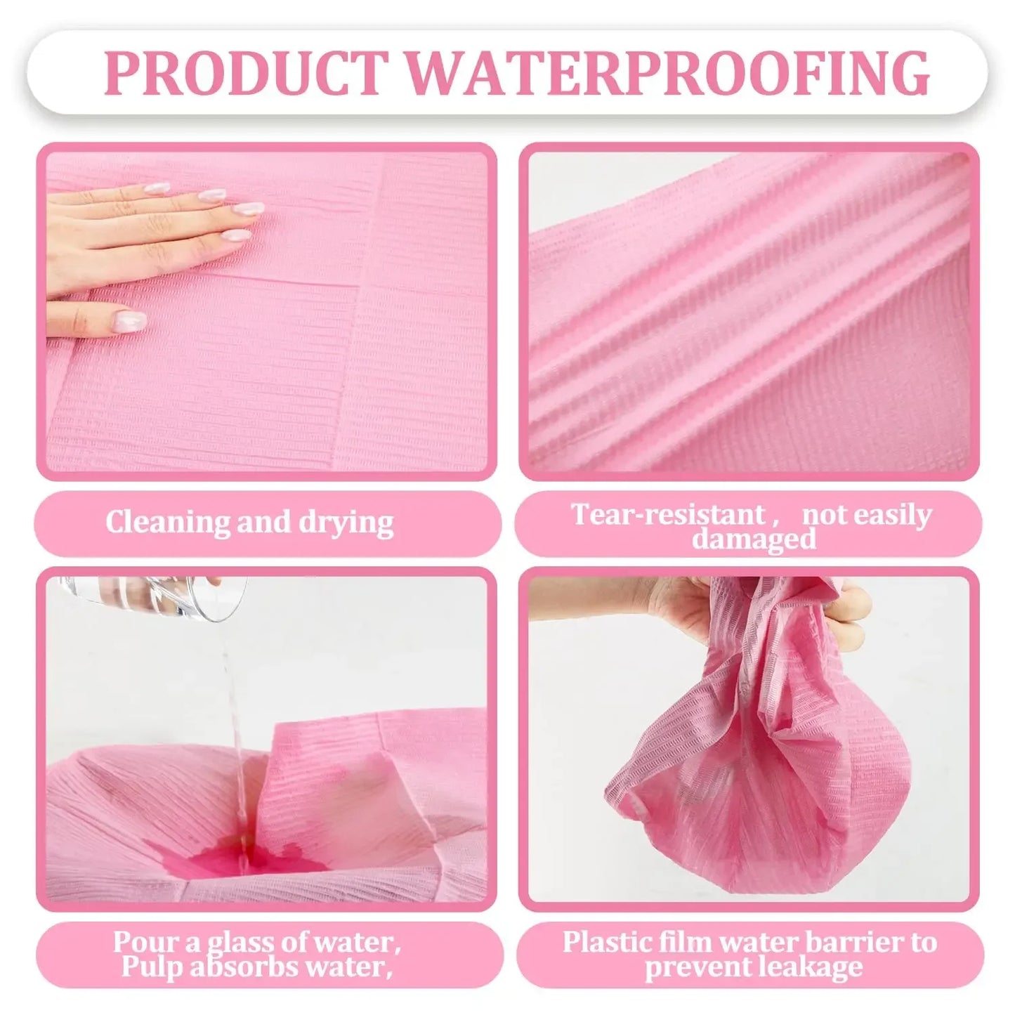 100/50/30/15/5PCS Disposable Nail Mats Fordable Nail Paper Towels for Table Acrylic Nail Practice Sheet Nail Art Table Mats
