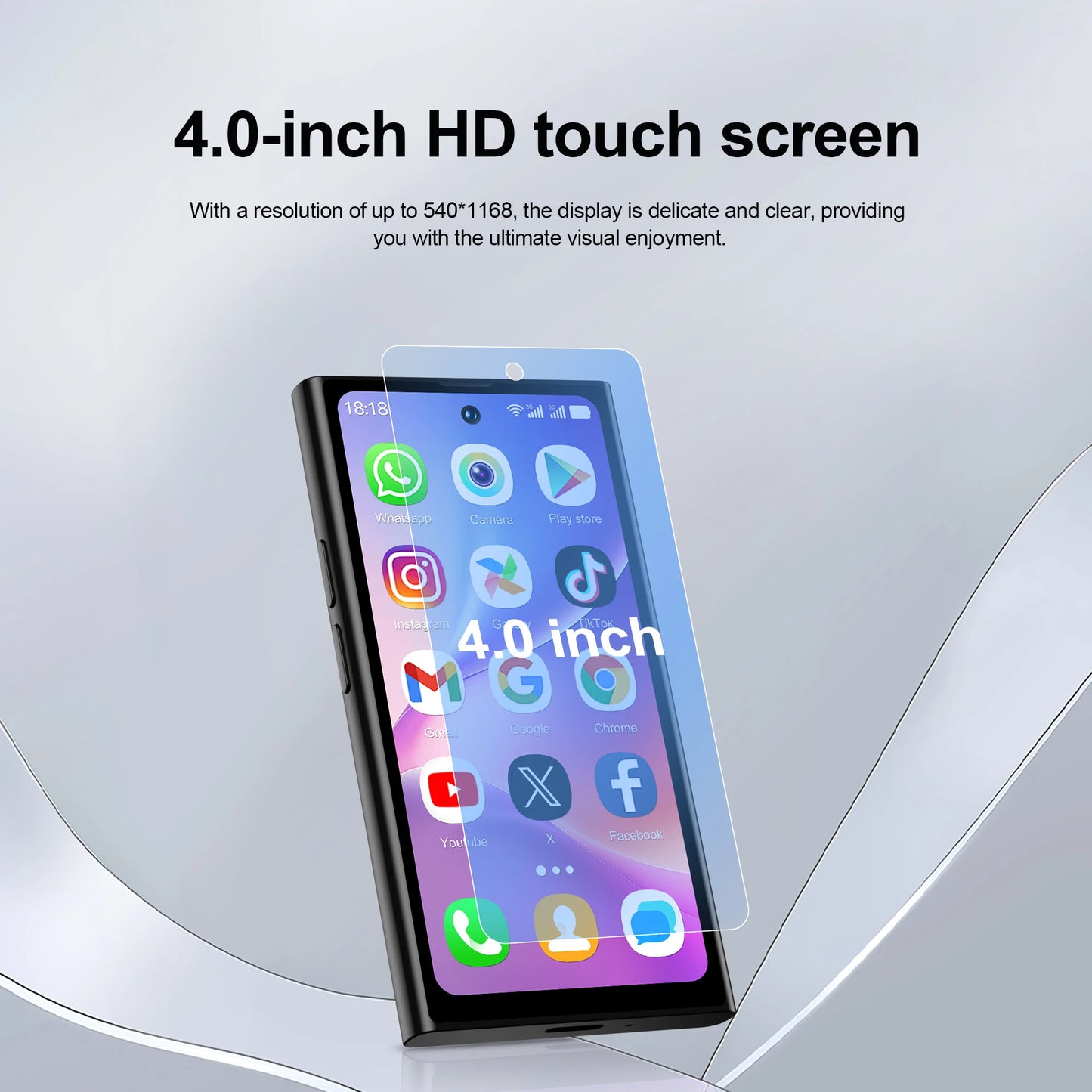 SERVO S27 Mini Android OS Cute Smartphone 4G LTE 3GB+64GB Play Store GPS WiFi Face ID 4.0"  Small Smart Phones Dual SIM Standby