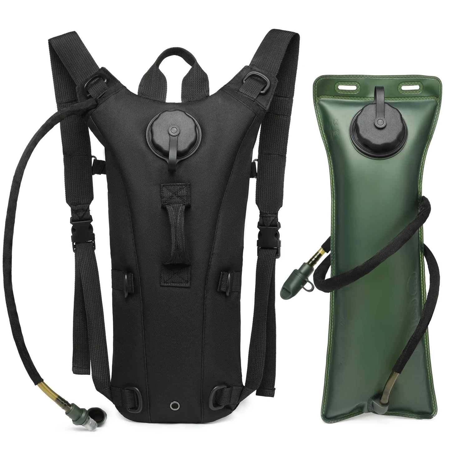 3L Water Bladder Hydration Backpack Waterproof Lightweight Nylon Outdoor Sports Bag For Hiking Cycling Running Climbing