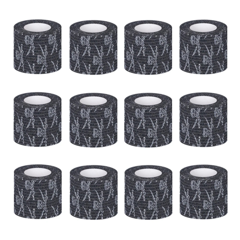 12/3PCS Waterproof Tattoo Grip Tape Covers Self Adhesive Tattoo Grip Bandage Tattoo Machine Grip Covers Tattoo Accessories