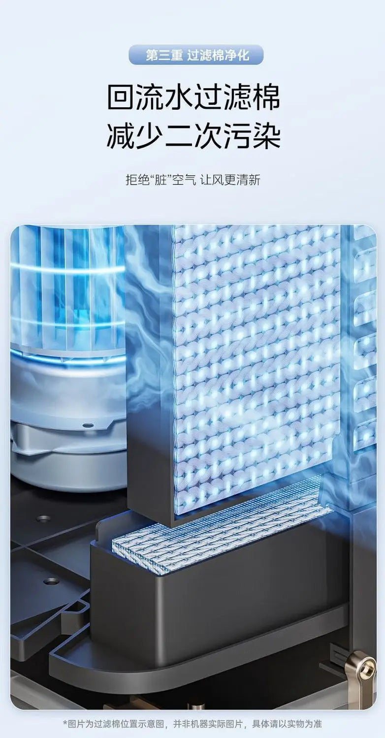 Midea refrigeration fan household single cooling water cooler air conditioner mobile voice remote control water air conditioner
