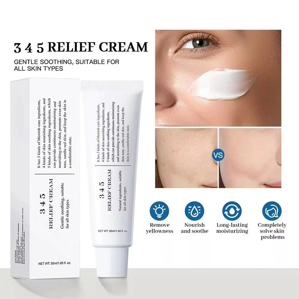 Hyaluronic Acid 345 Antioxidant Cream Deep Repair Moisturizing Hydrating Cream Korean Skin Care Products Cosmetics Whitening