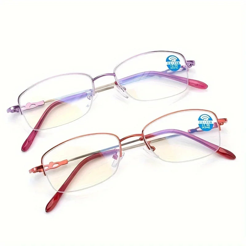2026 Intelligent Zoom Progressive Multi-Functional Reading Glasses For Women Men Multifocal Anti-Blue Light Hyperopia Eyeglasses