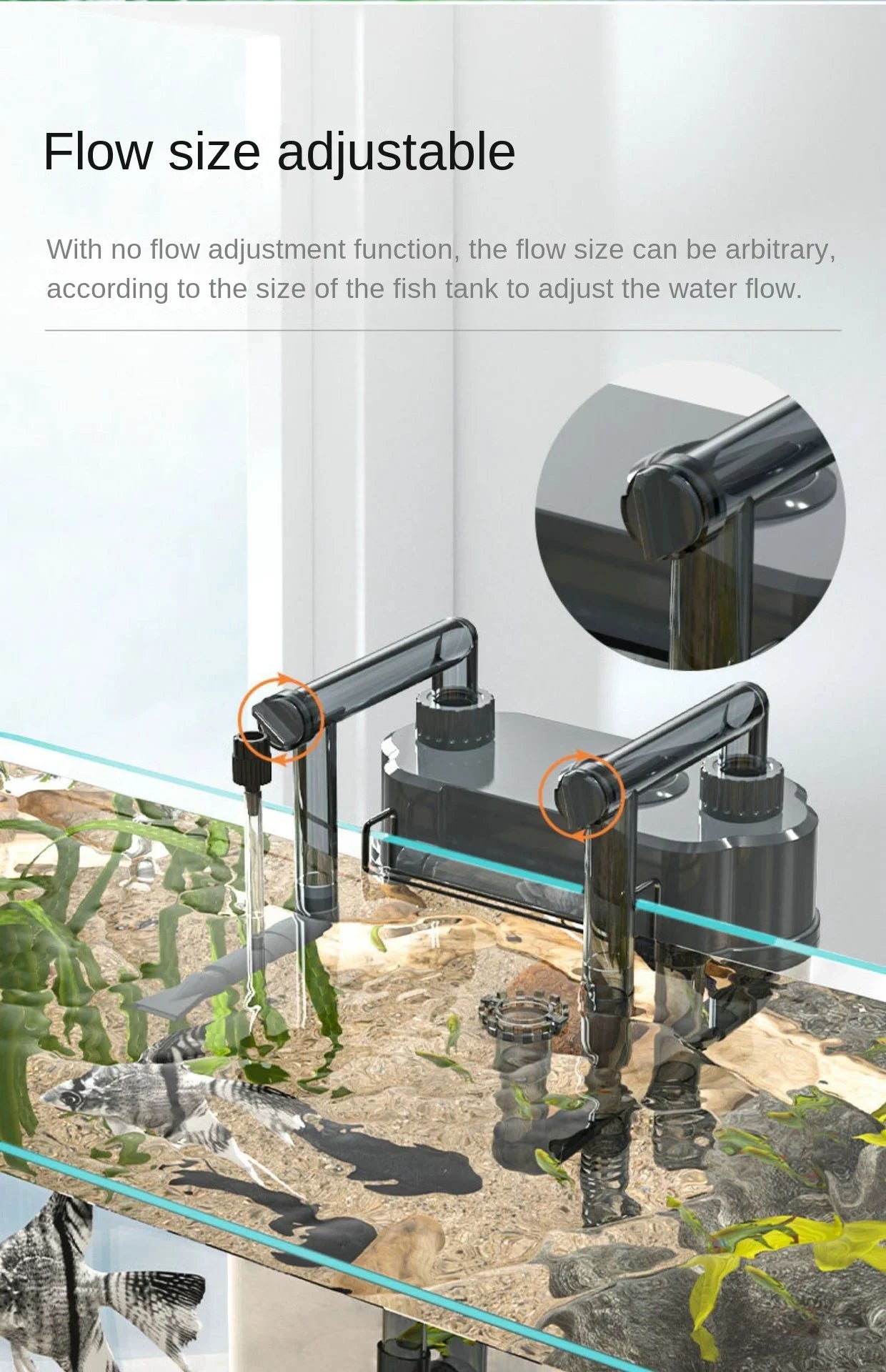 220V SOBO fish tank filter wall-mounted filter barrel three-in-one external filter small grass tank external circulation pump