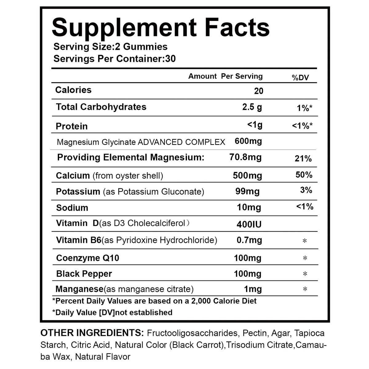 Magnesium Glycinate 600mg Per Serving With Black Pepper Vitamin D3 B6 Supports Normal Muscle Joint Nerve Function Nighttime Relaxation And Daily Wellness