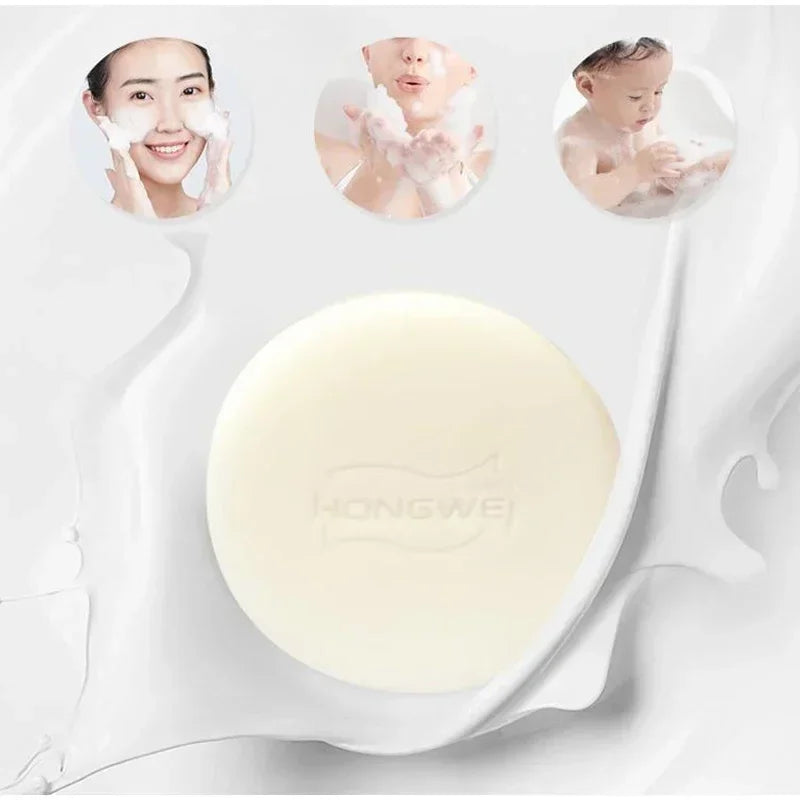 China‘s Heritage Lanolin Soap Dual-Sided foam Face & Body Cleanser gentle Moisturizing Exfoliating Sheep Fat Soap All Skin Care