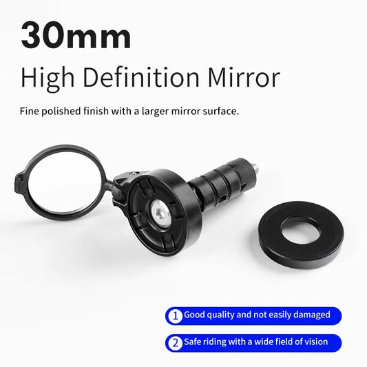 1 Pair Bicycle Blocking Rearview Mirror For MTB Road Bicycle Various Handles Multi Angle Adjustable Bike Handle Rearview Mirror