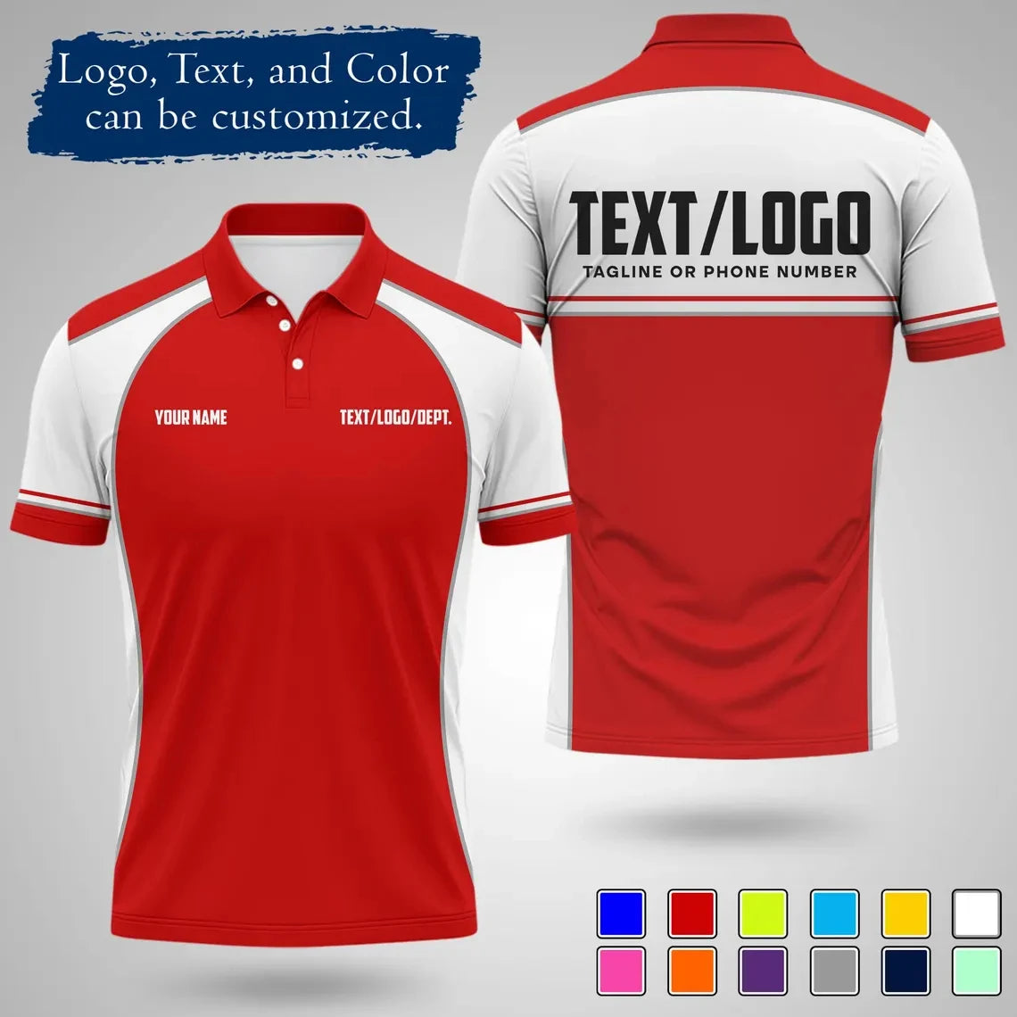 Personalized Team Polo Shirt Customizable diy Name Logo men women short sleeve new design Jersey summer daily sports Uniforms
