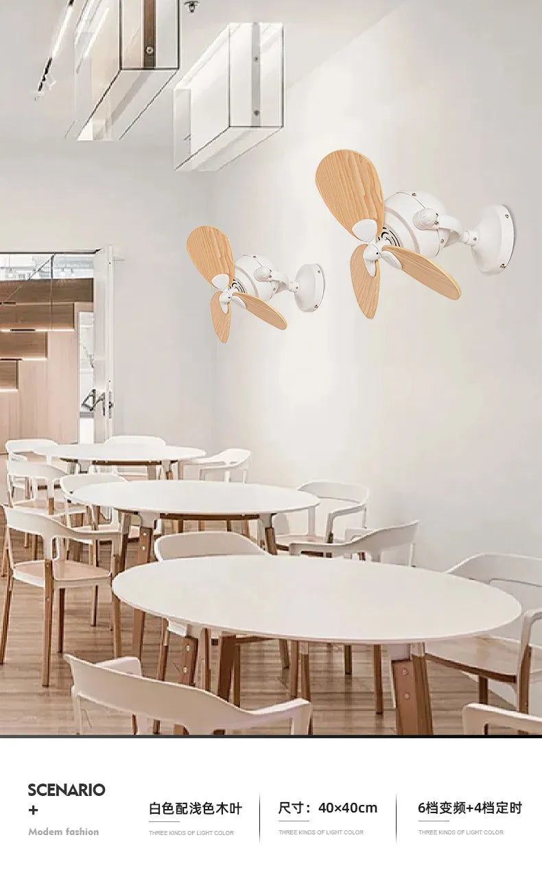 Creative Shaking Head Ceiling Fan 16 Inch Mini Living Room Bar Balcony Corridor Ceiling Wall Dual Purpose Fan Wall Mounted Fans