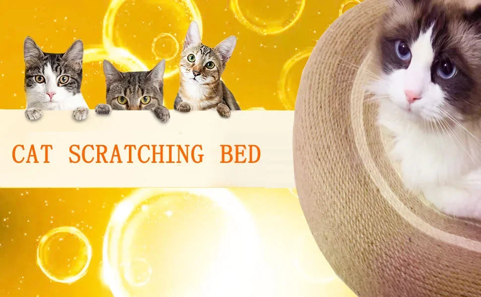 Cat Scratching Nest, Household Multifunctional Sisal Cat Scratching Board Sofa Bed Dual-purpose Scratch-resistant Large Cat Bed