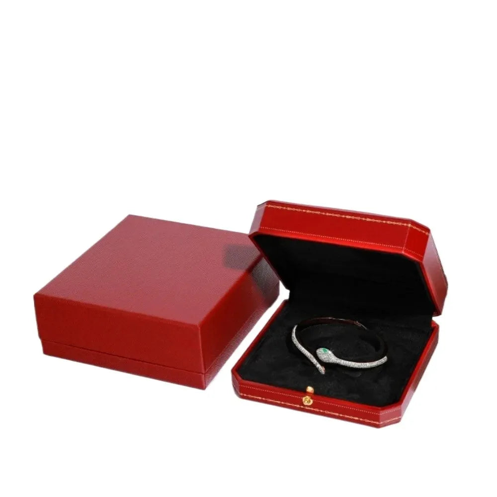 Customizable LOGO Vintage Octagonal Gold Text Storage Box Ring Earnail Bracelet  Jewelry Packaging Case Collection Storage Box