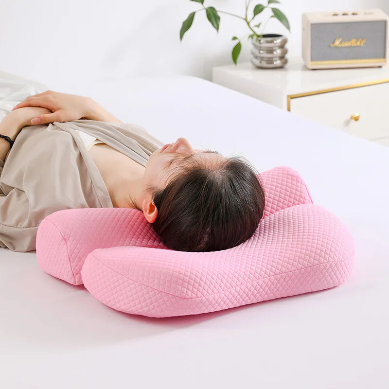Cervical Pillow Memory Foam Core, Ergonomic Curve Design, Enhanced Neck Contour, Head Support, Relieves Fatigue