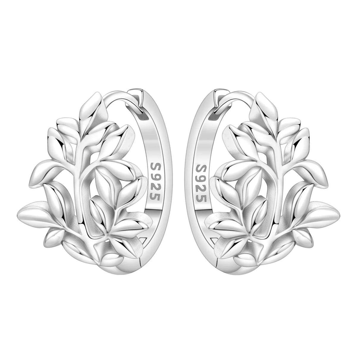925 Sterling Silver Needle Iris Flower Hoop Earrings for Women Original Elegant Versatile Jewelry Birthday Party Fine Gift 2026