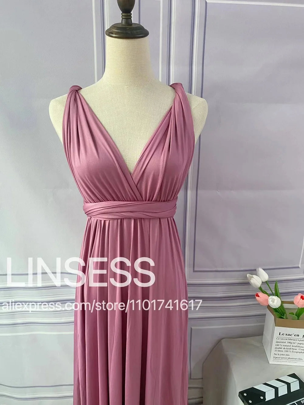 Multiway Maxi Dress Bridesmaid Dress Infinity Cocktail Dress Floor Length Bridesmaid Dress Maxi Dress for Bridesmaid Gifts