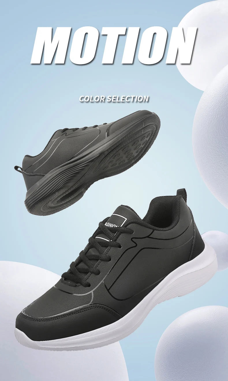 2024 New Sneakers Men Casual Shoes Comfotable Lightweight Men High Quality Running Shoes Outdoor Waterproof Leather Sport Shoes