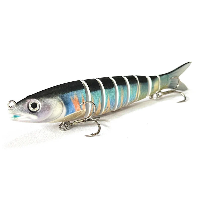 Fishing Lure Multi-Joint Fish Fishing Kit Slow Sinking Realistic Hard Lure Swimbait Freshwater and Saltwater for Bass Trout Lure
