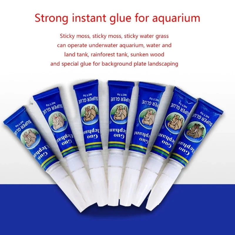 Aquarium Instant Glue 5g x 25pcs Safe Reef Glue for Plants Moss, Coral, Stone, Wood Aquascaping, Quick Drying