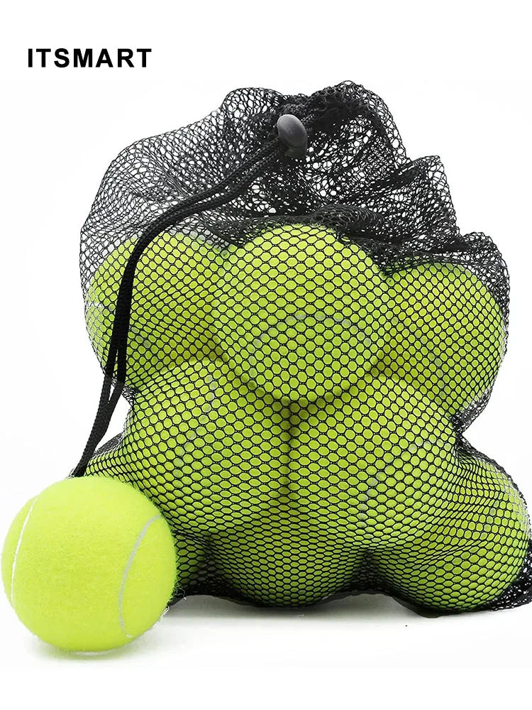 6/12 Pack Tennis Balls for Beginner High Elasticity Practice Tennis Balls with Mesh Bag for Pet Dog Training, Catching