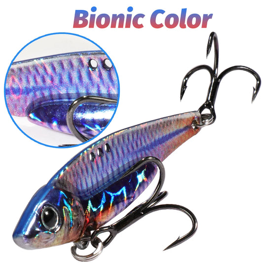 Spinner Spoon Metal Jig Bait 7.5g 10g 16g 20g VIB Sinking Blade Spinning Treble Hook Spinnerbait Pesca Tackle Sea Fishing Lure