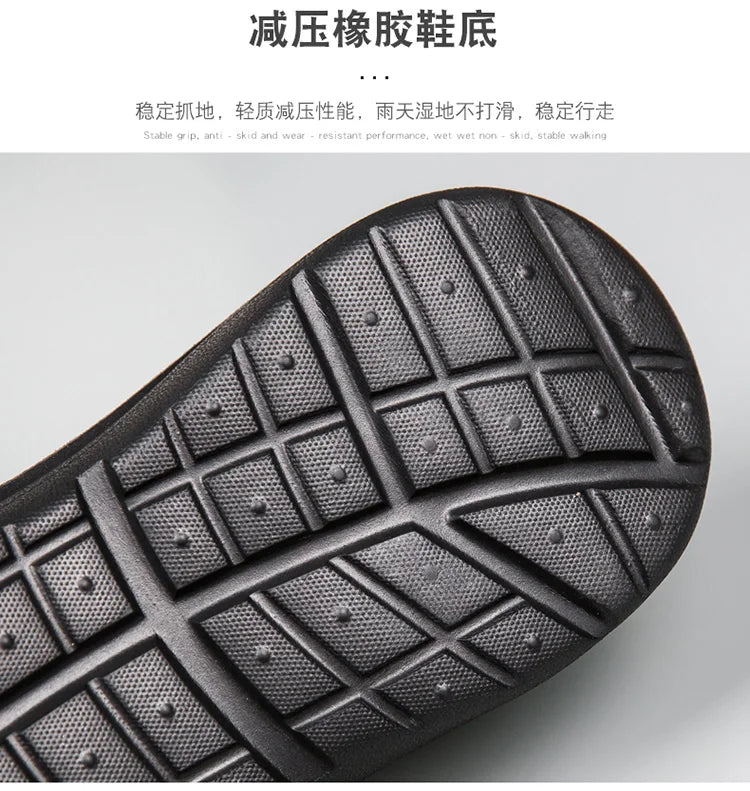 Large Slippers Men's Slip On Driving Shoes Anti slip Durable Chef Shoes Men's Casual Fashion Lightweight Footwear